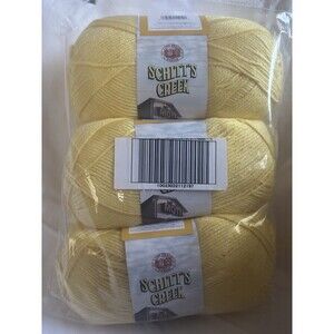 Lion Brand Schitt’s Creek “Fold In The Cheese” Yarn Yellow 3 Skeins NEW -